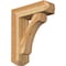 Ekena Millwork Legacy Craftsman Rough Sawn Bracket w/ Offset Brace, Western Red Cedar, 6"W x 18"D x 22"H BKT0604X18X22LEC04RWR - alternate 1